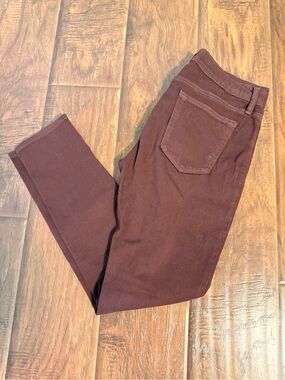 Just Black Skinny Pants in Deep Wine